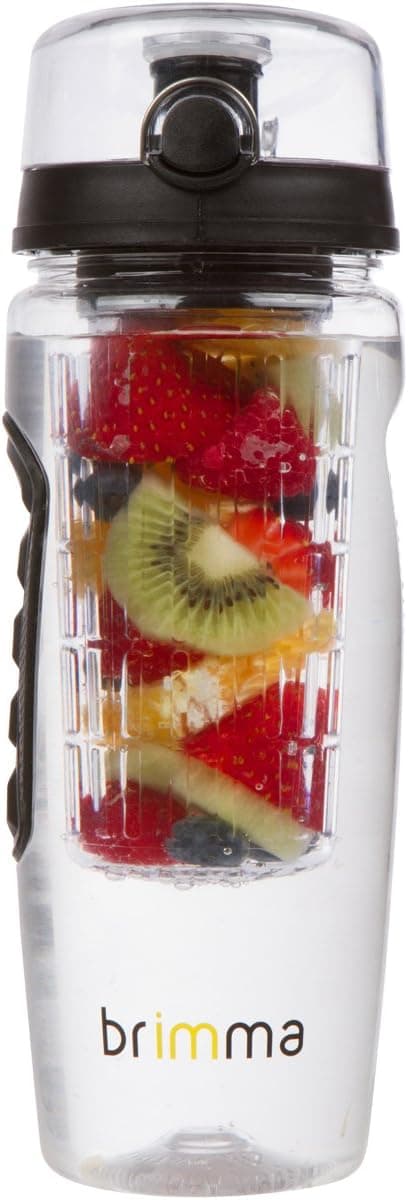 Infuser Water Bottle 32oz - BPA-Free with Fruit Infusion Chamber
