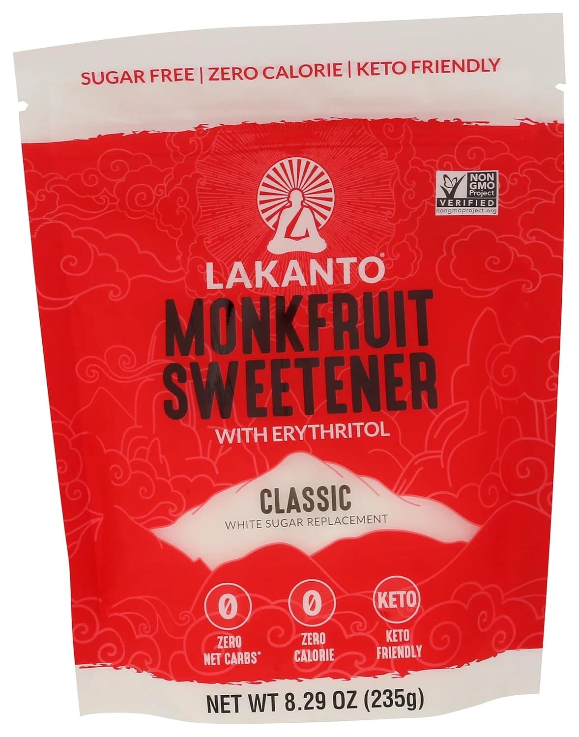 Lakanto Monk Fruit Sweetener - Zero calorie, 1:1 sugar replacement, keto-friendly