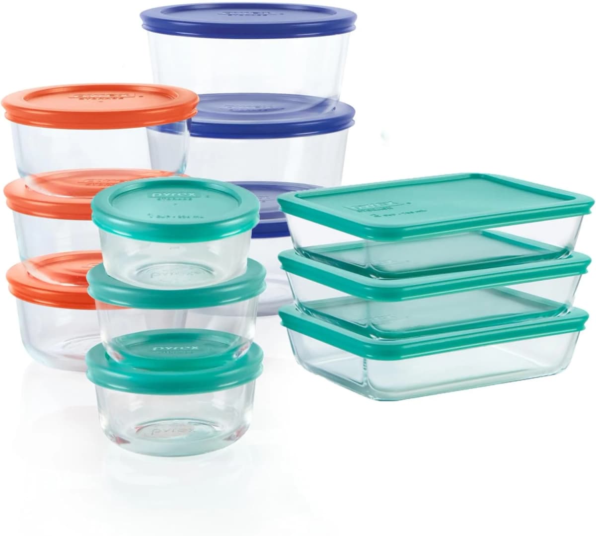 Pyrex Glass Storage Set - Store your homemade plant milks and meal prep